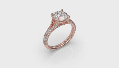 Splendid Cathedral Split Shank Engagement Ring