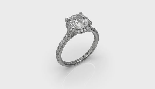 Graceful Halo Engagement Ring