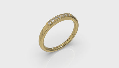 Diamond Line Stackable Band