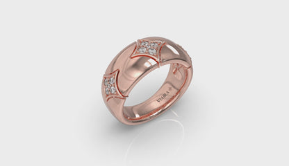 Diamond Cluster Vlora Star Ring