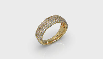 Diamond Multi-Row Statement Ring