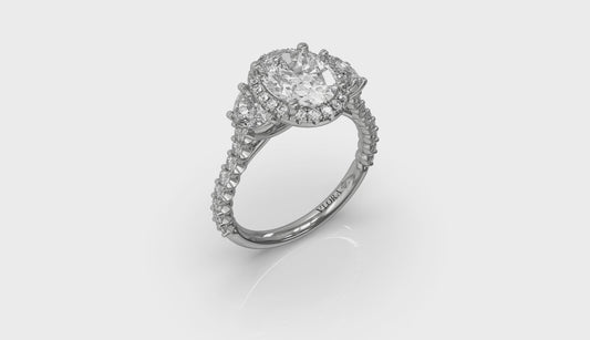 Embrace Halo Oval Engagement Ring