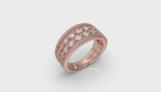 Diamond Multi-Row Statement Ring