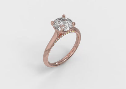 Matching Band for Cathedral Classic Solitaire Engagement Ring