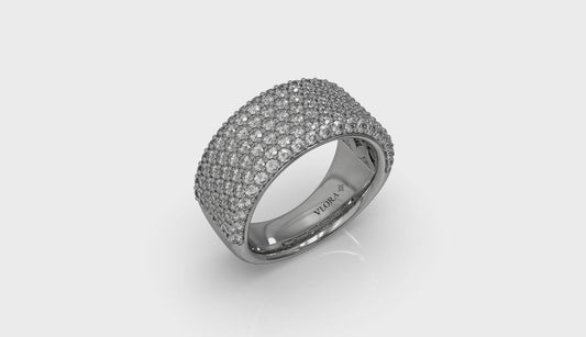 Diamond Multi-Row Statement Ring