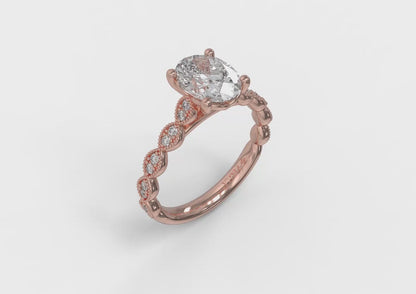 Matching Band for Unity Oval Engagement Ring
