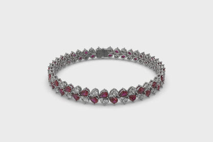 Diamond and Ruby Bracelet