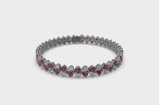 Diamond and Ruby Bracelet