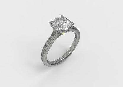 Brilliant Waterfall Engagement Ring