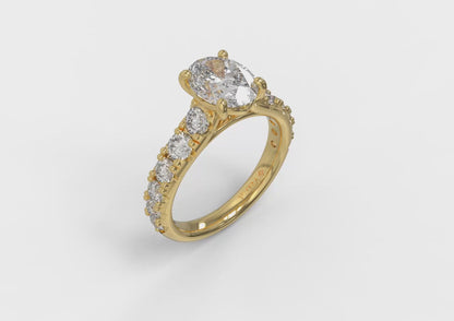 Luxe Classic Oval Engagement Ring