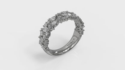 Marquise and Baguette Diamond Band