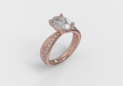 Destiny Oval Engagement Ring