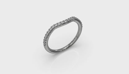 Curved Stackable Wedding Band