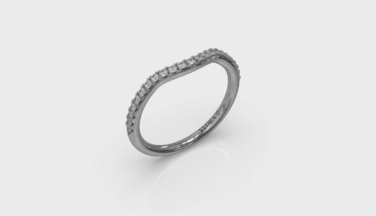 Curved Stackable Wedding Band