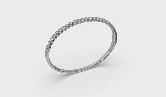 Diamond Honeycomb Bangle