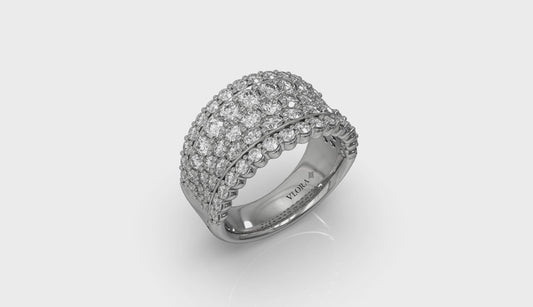 Diamond Multi-Row Statement Ring