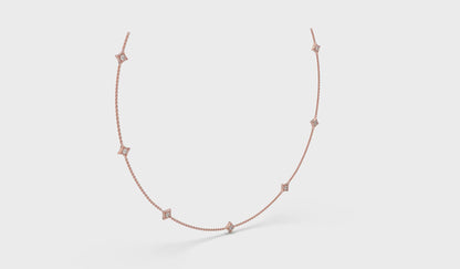 Multi Diamond Vlora Star Necklace