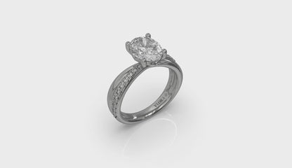 Destiny Oval Engagement Ring