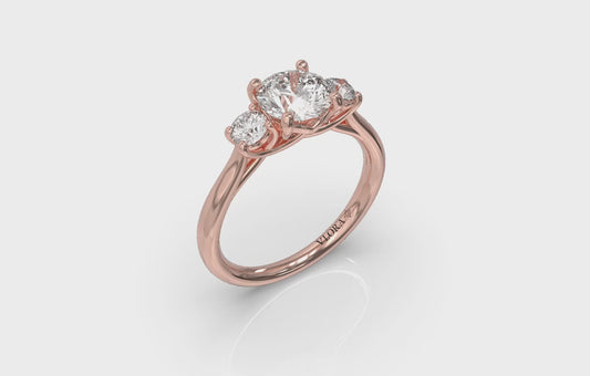 Timeless Trio Three Stone Engagement Ring