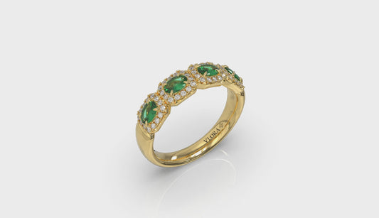 Diamond and Emerald Statement Ring