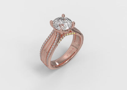 Matching Band for Cathedral of Joy Engagement Ring