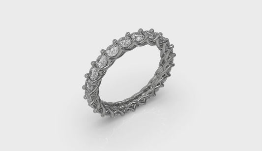 Bold Woven Eternity Ring