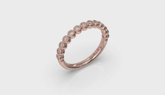 Bezel-Set Stackable Band