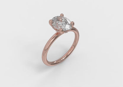 Radiant Oval Engagement Ring