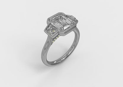 Architectural Elegance Engagement Ring