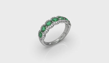 Diamond and Emerald Statement Ring