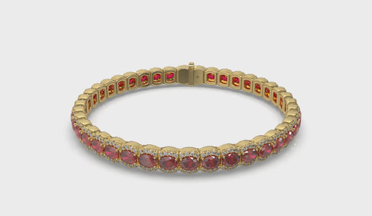 Diamond and Ruby Bracelet