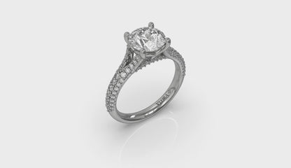 Splendid Cathedral Split Shank Engagement Ring