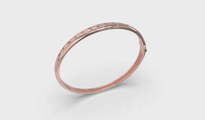 Baguette and Round Diamond Confetti Bangle