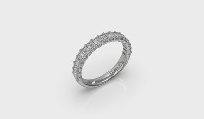 Bold Emerald Cut Stackable Band