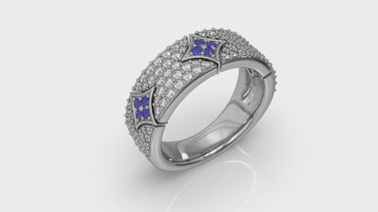 Diamond Vdora Star Ring