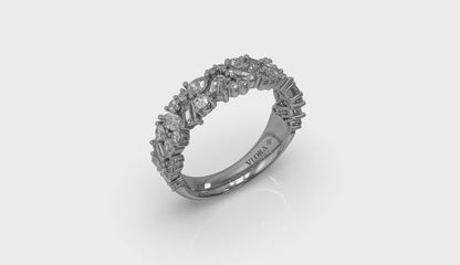 Round, Pear, Marquis and Baguette Diamond Ring