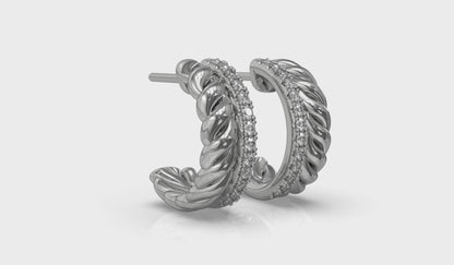 Twisted Double Hoop Earrings