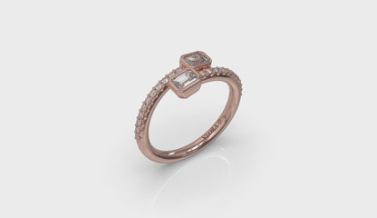Diamond Baguette Wrap Ring