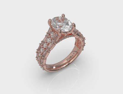 Opulent Oval Engagement Ring