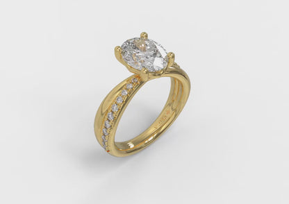 Destiny Oval Engagement Ring