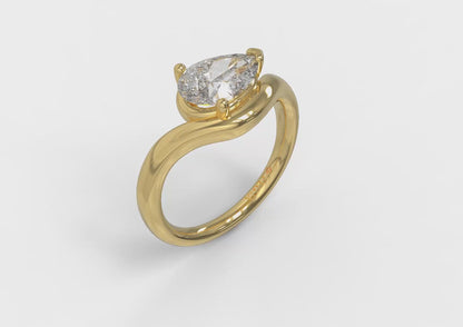 Matching Band for the Pear Excellence Engagement Ring