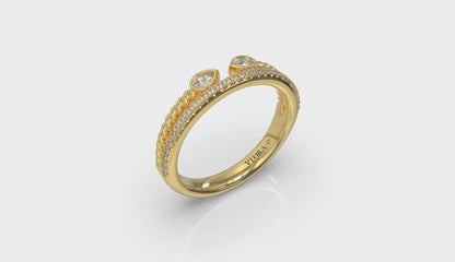 Marquise Duo Pavé Band