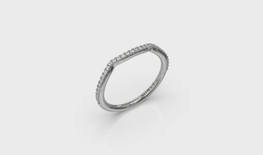 Entwined Euro Halo Matching Wedding Band