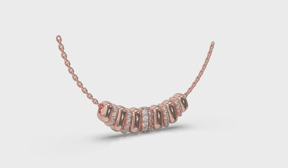 Beaded Line Necklace