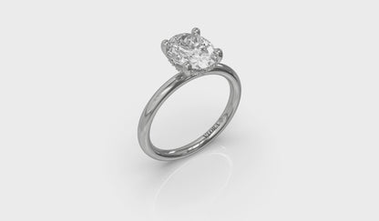Promise Solitaire Oval Engagement Ring