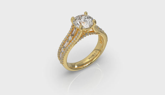Extravagant Round Engagement Ring
