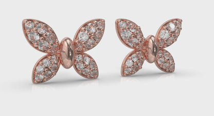 Butterfly Diamond Pavé Earrings