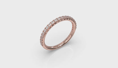 Scalloped Diamond Eternity Band