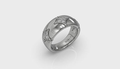 Diamond Cluster Vlora Star Ring