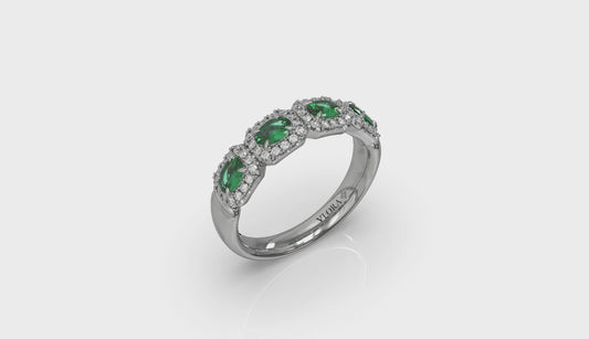Diamond and Emerald Statement Ring